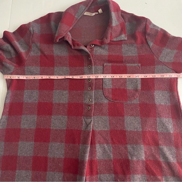 Soft Surroundings Mad About Plaid Tunic Size Large - Picture 6 of 7